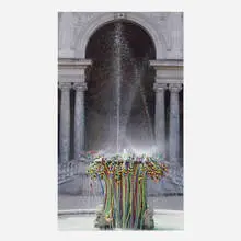 Bertrand Lavier, Fontaine, Villa Medicis, Rome, 2009, C-print