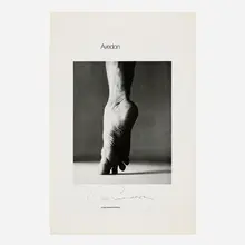 Richard Avedon, Rudolf Nureyev, En Pointe, New York exhibition poster, 1980, offset lithograph
