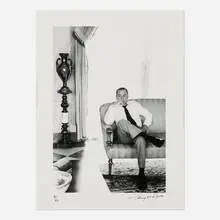 Frank Sinatra on set for the film The Lady in Cement by Terry O'Neill, gelatin silver print, sold Jun 2026