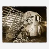 Weegee, Bus and Produce Truck Crash