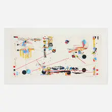 Sam Middleton, Overtones, 1995, screenprint in colors