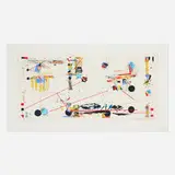 Sam Middleton, Overtones, 1995, screenprint in colors