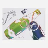 Andy Warhol, Perrier, 1983, offset lithograph in colors