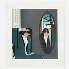 Will Barnet, Combing, 1996, screenprint in colors