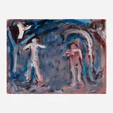 Milton Resnick, You and Me and Angels, 1996, screenprint in colors on Somerset Textured 300 Gram
