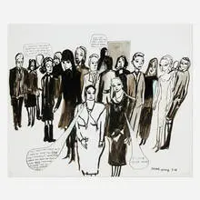 Amy Sillman, MoMA Opening, 2007, archival inkjet print