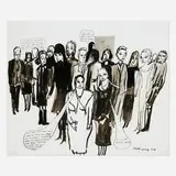 Amy Sillman, MoMA Opening, 2007, archival inkjet print