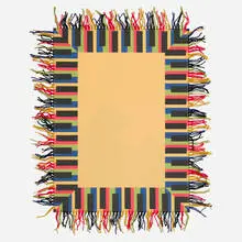 Richard Tuttle, Flip (from Exit 99: Exit Art Portfolio 1999), 1999, die-cut screenprint in colors on Somerset velvet, wool