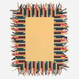 Richard Tuttle, Flip (from Exit 99: Exit Art Portfolio 1999), 1999, die-cut screenprint in colors on Somerset velvet, wool