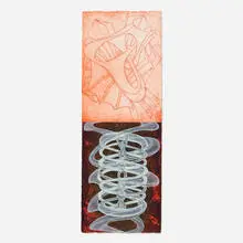 Steven Sorman, In Step Out of Step III, 1997, intaglio, woodcut and lithograph in colors on Rives