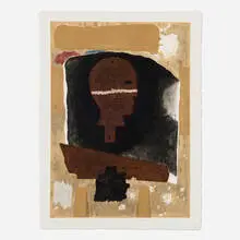 Mimmo Paladino, California Suite No. 2, 2004, Mixografía in colors with cast resin on handmade paper