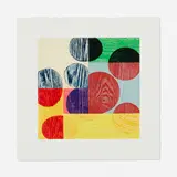 Charles Arnoldi, Tremor, 2002, woodcut in colors on Fabriano