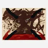 Antoni Tàpies, Untitled (from the Berlin Suite), 1974, lithograph in colors on Arches
