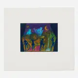 Carlos Almaraz, Moonlight Theater, 1988, etching and aquatint in colors