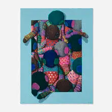 All in Home by Suanjaya Kencut, 2022, screenprint in colors, sold Jun 2026