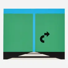 Allan D'Arcangelo, Landscape (from the 69 portfolio), 1969, screenprint in colors