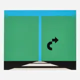 Allan D'Arcangelo, Landscape (from the 69 portfolio), 1969, screenprint in colors