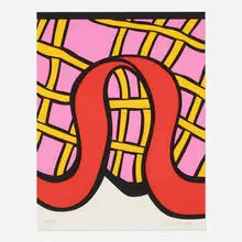 Nicholas Krushenick, Kiss Kiss Candy, 1978, screenprint in colors