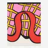 Nicholas Krushenick, Kiss Kiss Candy, 1978, screenprint in colors