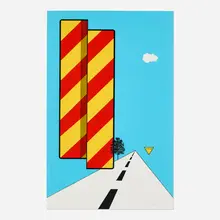 Allan D'Arcangelo, Yield, 1968, screenprint in colors