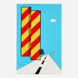 Allan D'Arcangelo, Yield, 1968, screenprint in colors