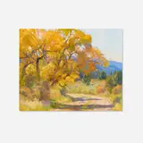 Kevin MacPherson, Autumn Trail, oil on panel