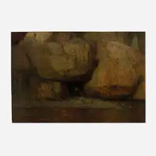 Thomas Leitner, Cave Hideaway, 1901, oil on board