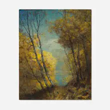 Franklin DeHaven, Landscape, oil on canvas