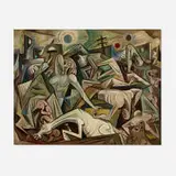 Charles Campbell, After Guernica, oil on canvas