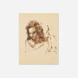 Pavel Tchelitchew, Untitled (Portraits) (double-sided), c. 1940, ink on paper