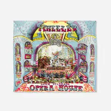 Red Grooms, Wheeler Opera House, 1984, cut-out lithograph in colors construction in Plexiglas box