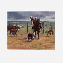 Tim Schmidt, A Tough Catch, oil on canvas board