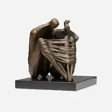 Jd Hansen, Warmth of You, 2004, bronze, granite