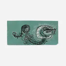 Peter Busa, Serpent, c.1940, ink and casein on paper