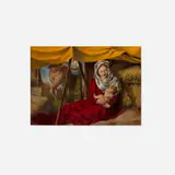 Federico Castellón, In the Manger, 1940, oil on board