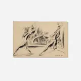 Adolf Dehn, Show Girls, 1928, ink and wash on paper