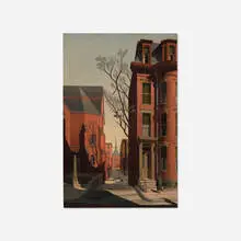 Thomas Adrian Fransioli, Boston Scene, 1952, oil on canvas