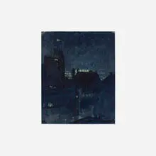 Ruth Bohan, Chicago Night, c. 1940, oil on artist board