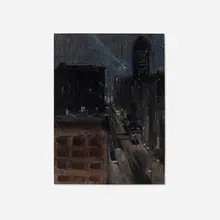 Ruth Bohan, Chicago (With Spotlight), c. 1935, oil on canvas board