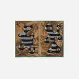 Peter Schuyff, Untitled (All About Dinosaurs), 1983, acrylic on book cover