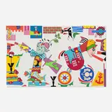 Trevor Winkfield, Banishing Bricks and Pills, 1988, acrylic on canvas