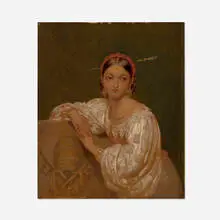 Philippe-Jacques van Bree, Portrait of a Lady, oil on panel