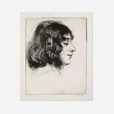 Paul Cadmus, Martha (Profile), c. 1924-25, etching on Umbria Italia