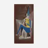 William McBride Jr., Musician, c. 1950, oil on wood panel
