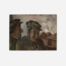 Jan Wittander, Laborers, c. 1925, oil on canvas