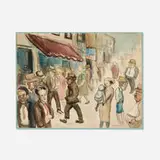 John Lapsley, Street Scene, 1933, graphite and watercolor on paper