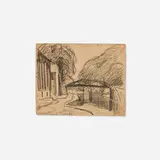 Oscar Florianus Bluemner, Milford Canal, 1917, charcoal and graphite on paper