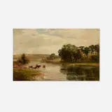 George Turner, The Trent Near Barrow, c. 1885, oil on canvas