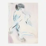 R. C. Gorman, Untitled (Nude), 1976, pastel on paper laid to board