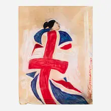 Untitled (Study for Brittania) by R. C. Gorman, 1984, mixed media, sold Feb 2026